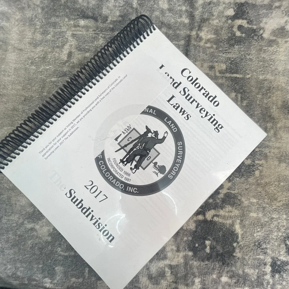 Colorado Land Surveying Laws 2017 The Subdivision Professional Reference